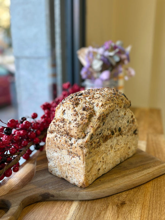 Pa de Blat de Moro i arròs amb llavors